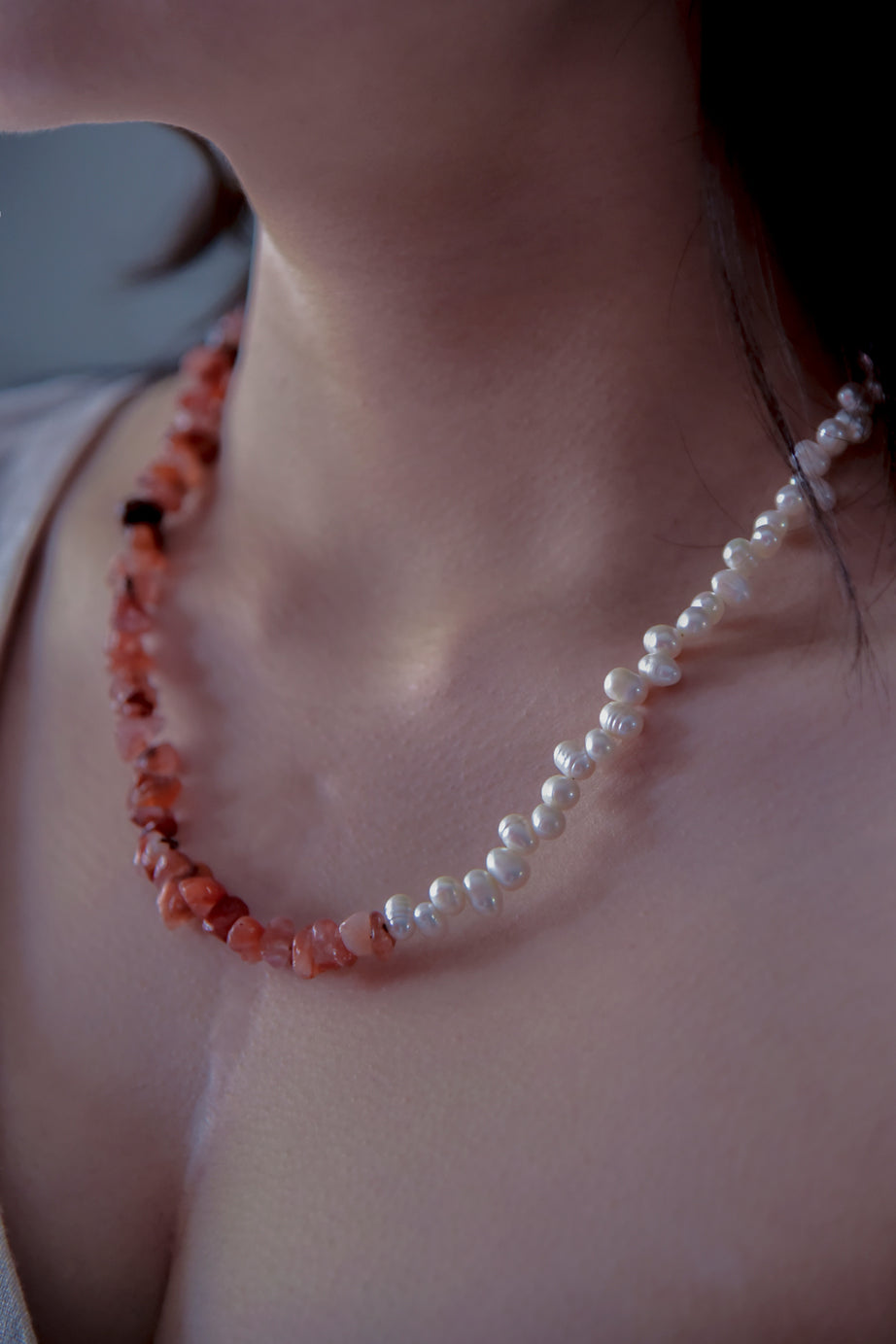 "ROSE GARDEN" Pearl Necklace