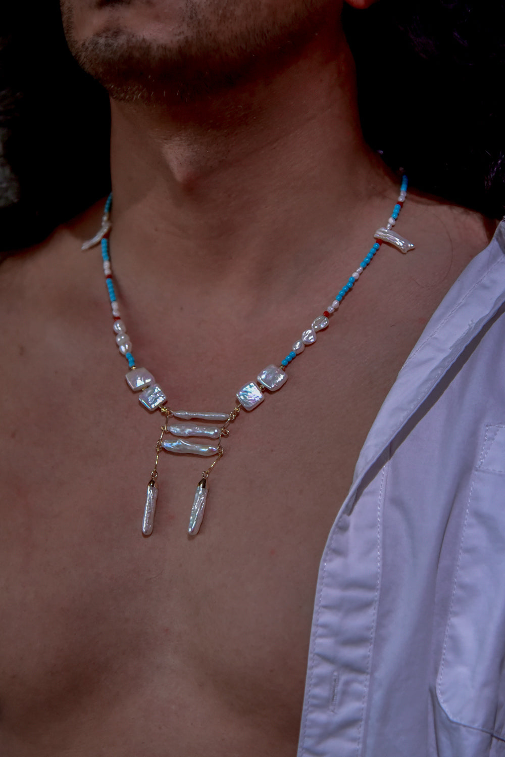 " MAYA PRIEST" Pearl Necklace