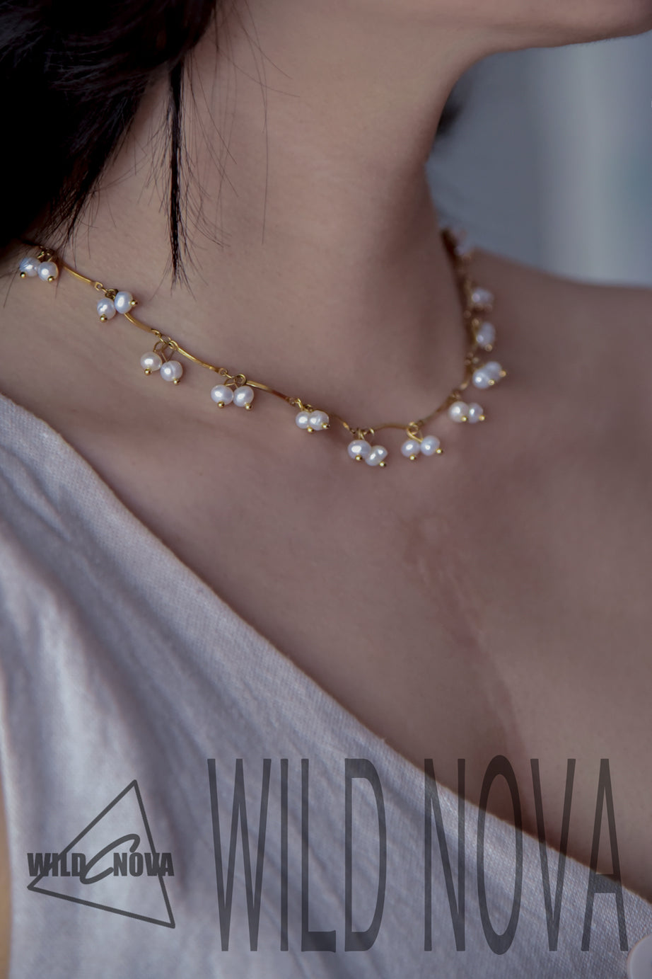 "STARRY SKY" Pearl Necklace